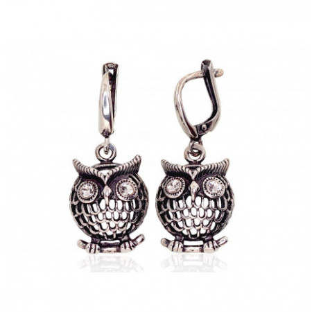 Sidabriniai auskarai ant...