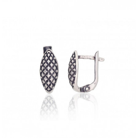 Sidabriniai auskarai ant...