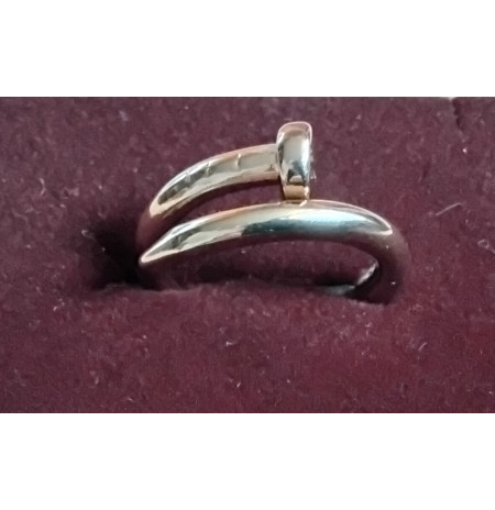 žiedas "Vinis", 18k paauksavimas, 18d.