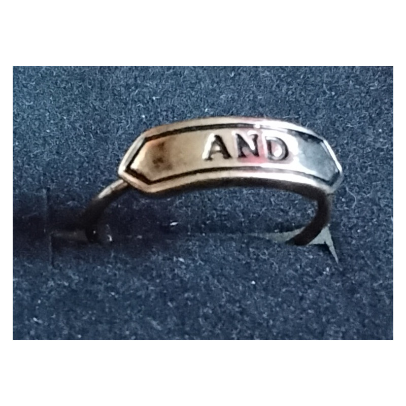 žiedas "And" paauksavimas, 18 dydis