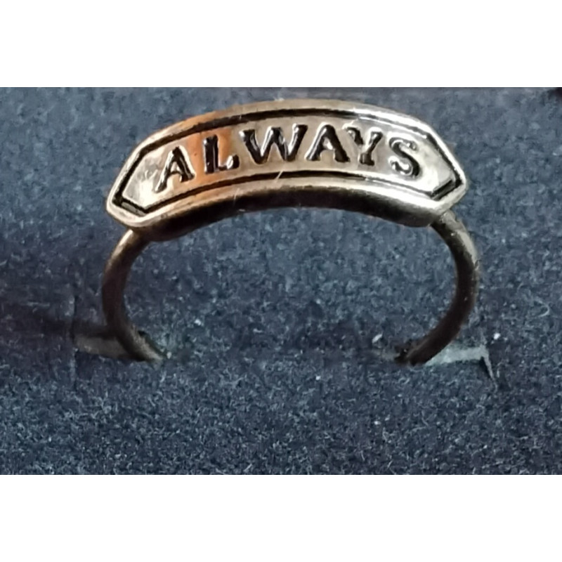 žiedas “Always“, paauksavimas, 18 dydis