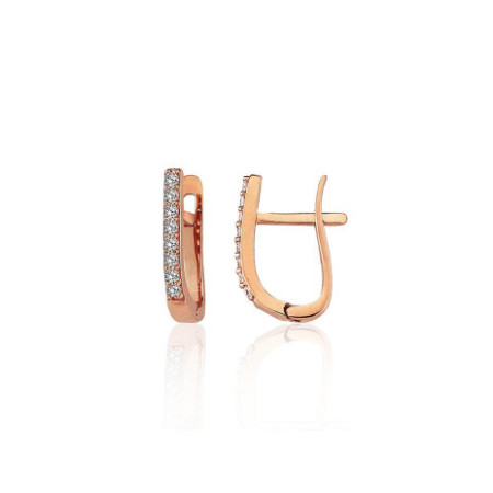 Auksiniai auskarai ant...