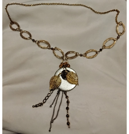 Kaklo papuošalas „auksiniai lapeliai“1249