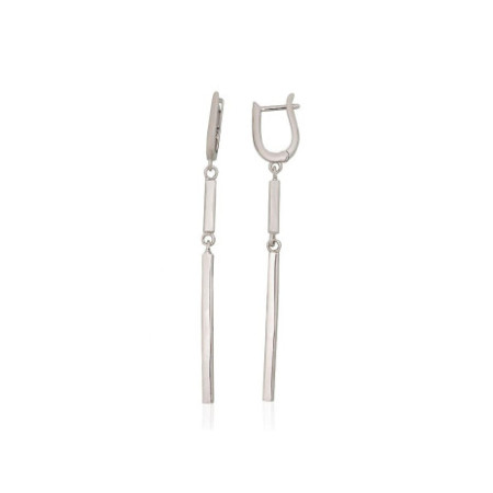 Sidabriniai auskarai ant...