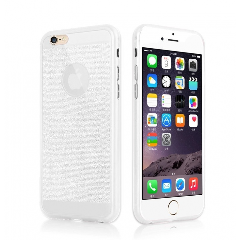IPhone 6S  “Skaidrus baltas“ telefono dėklas
