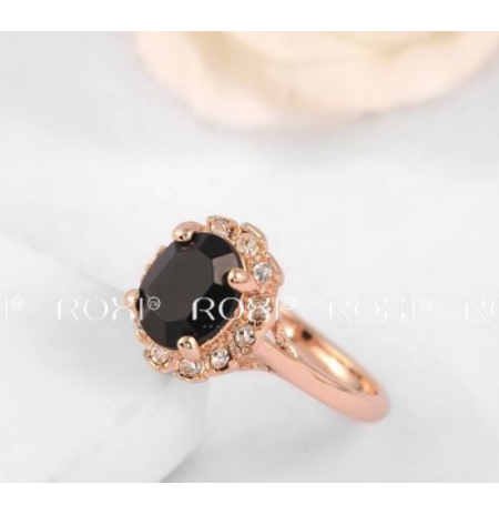 „SWAROSKI ELEMENTS“ PAAUKSUOTAS ŽIEDAS „KARATAS“, (17) DYDIS