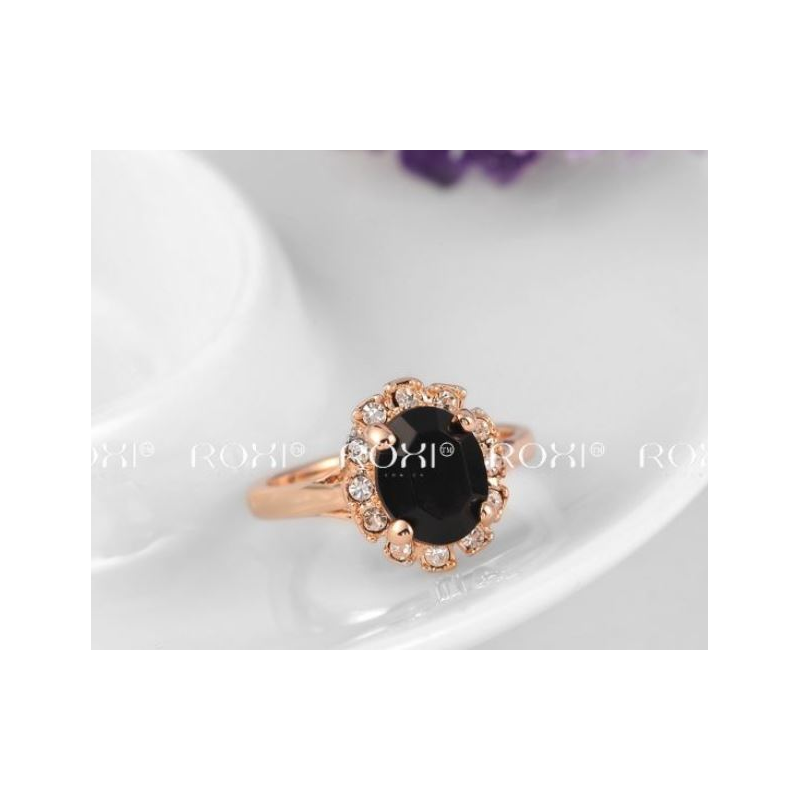 „SWAROSKI ELEMENTS“ PAAUKSUOTAS ŽIEDAS „KARATAS“, (17) DYDIS