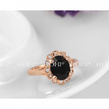 „SWAROSKI ELEMENTS“ PAAUKSUOTAS ŽIEDAS „KARATAS“, (17) DYDIS